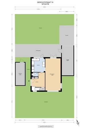 Floorplan - Gerichtstraat 74, 6171 TH Stein
